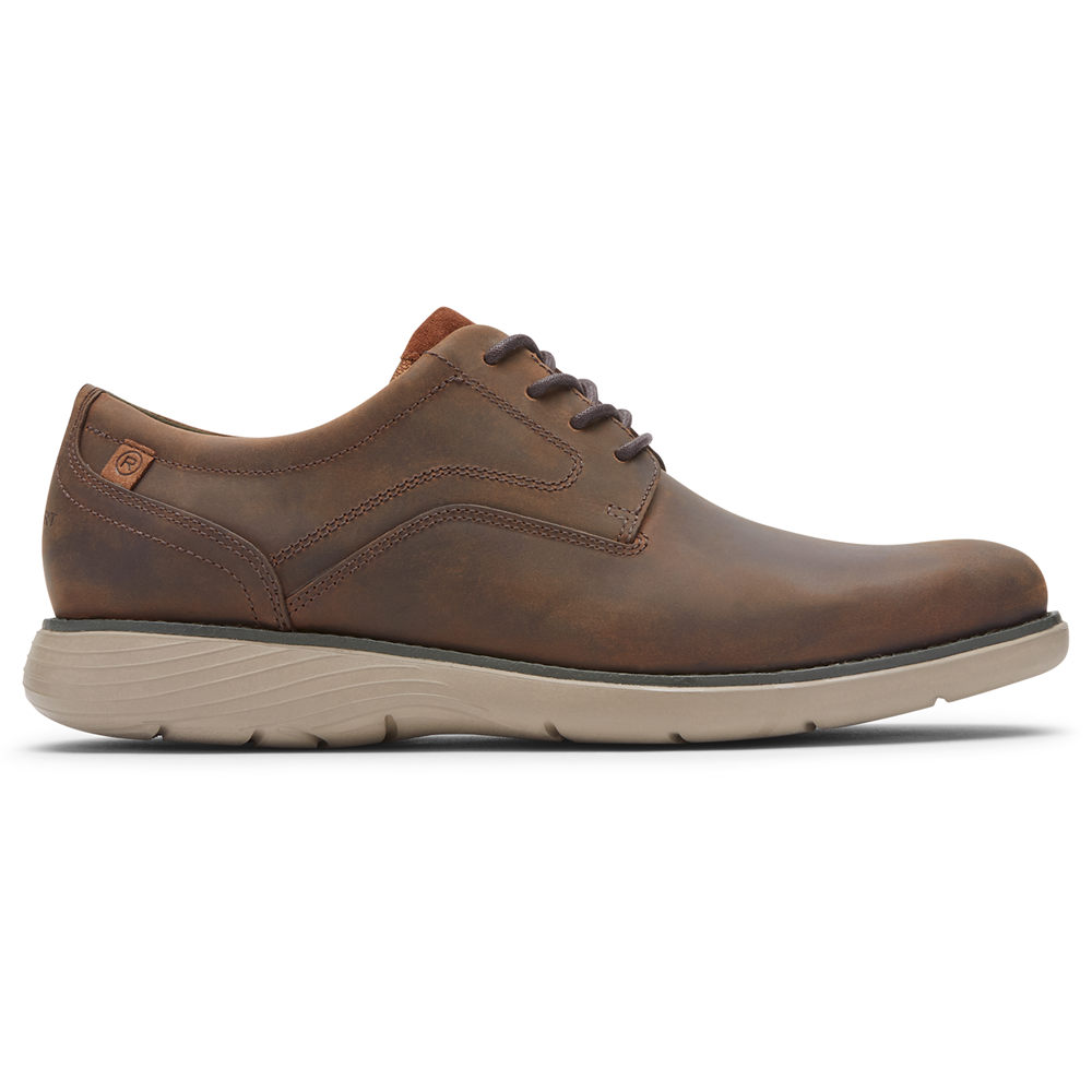 Oxfords Rockport Homem Marrom - Garett Plain Toe - 74628MXVU